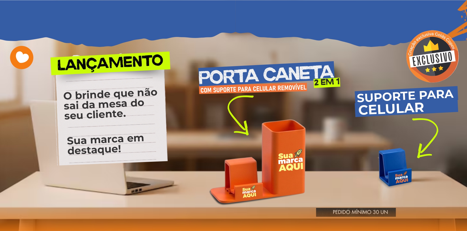 o brinde que não sai da mesa do seu cliente.