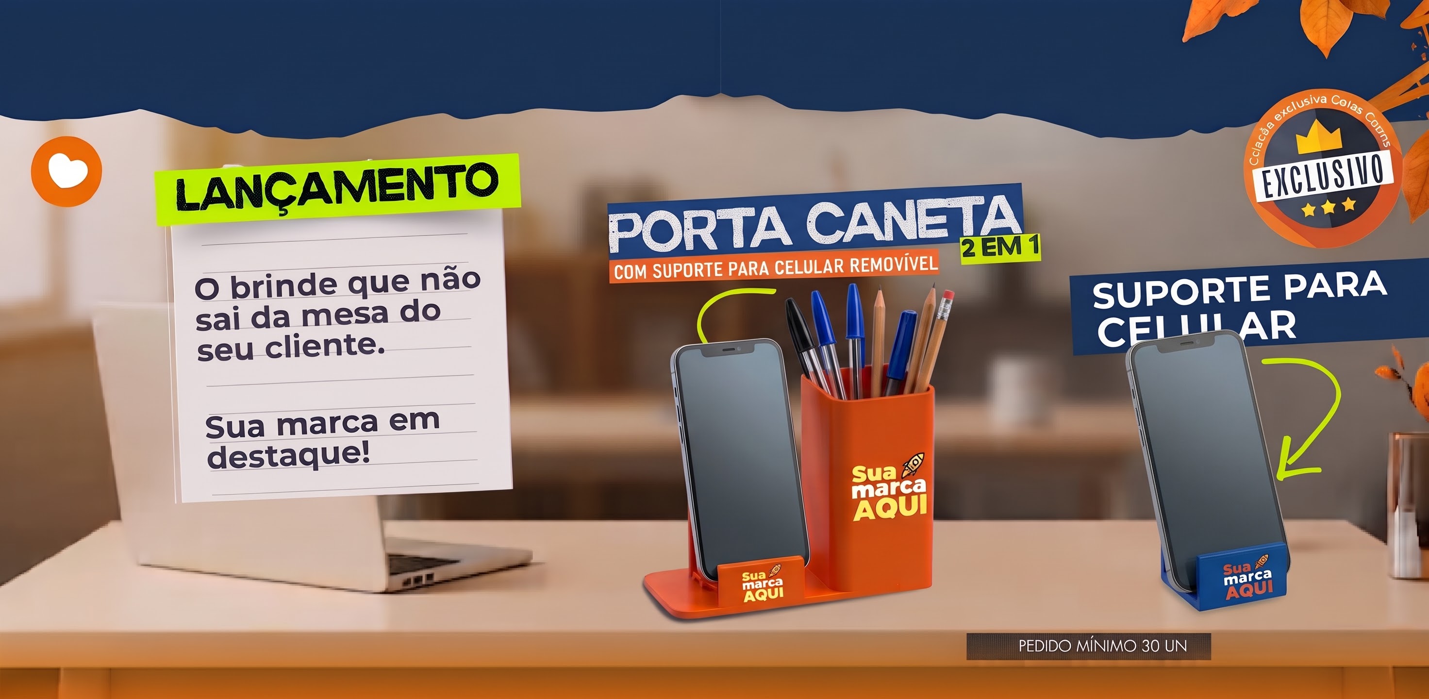 o brinde que não sai da mesa do seu cliente.